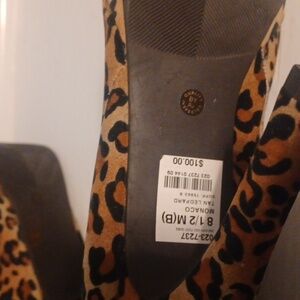 Sexy knee high cheetah boots